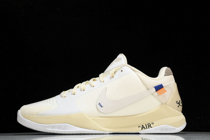 nike kobe 5 protro undefeated rice white db4796-101