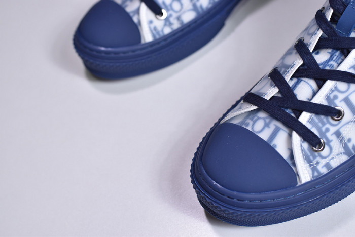 d1r* b23 oblique high top sneakers blue t004801-1055