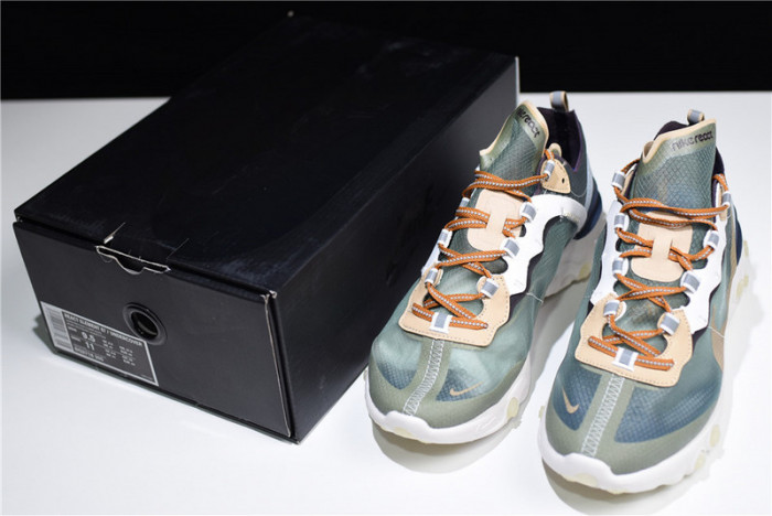nike react element 87 undercover green mist - bq2718-300